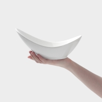 Салатник Hanna Kn&ouml;vell, 24.8&times;14.5&times;12 см, фарфор, белый