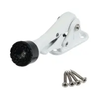 Фиксатор дверной LOCKLAND &ldquo;козья ножка&rdquo;, с автоподъемом, цвет белый