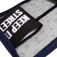 Пенал 1 секция 140 х 210 х 40 мм, откидной карман и косметичка, тканевый, Calligrata TOP Content "Мото" Пенал 1 секция 140 х 210 х 40 мм, откидной карман и косметичка, тканевый, Calligrata TOP Content "Мото"