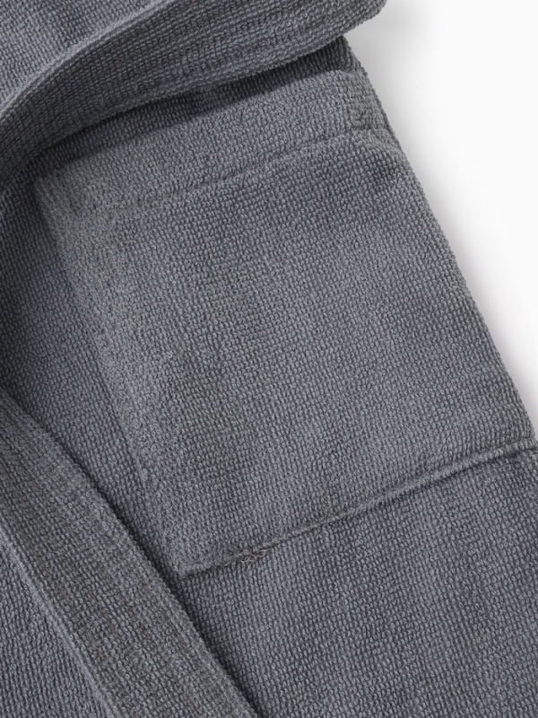 Халат детский Экономь и Я, цв. серый, р-р 32, 100% хл, 340 г/м2