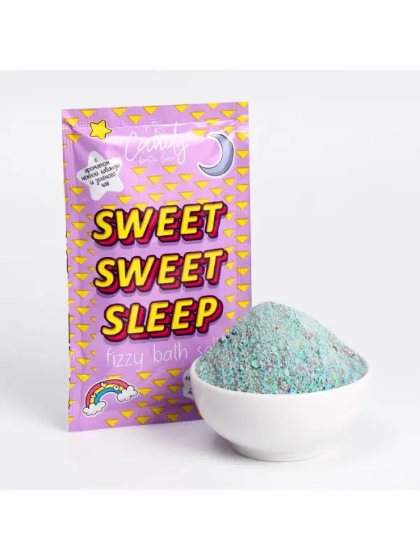 Соль для ванн шипучая Laboratory Katrin с ароматом нежной лаванды и зеленого чая, 100 г