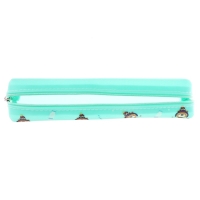 Пенал школьный на молнии Зверушки Бирюза Пенал школьный на молнии Зверушки Бирюза