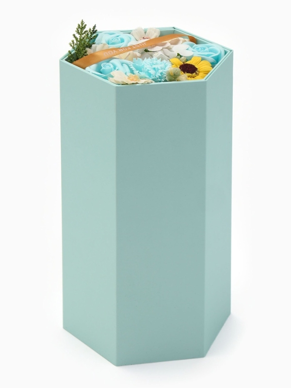 Трехуровневания мыльная композиция бирюзовая