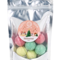 Набор бомбочек для ванны в пакете "Чудеса рядом", 6 шт по 20 гр, рождественский пирог