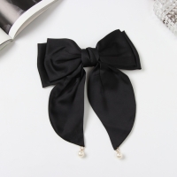 Заколка-автомат для волос "Джулия" двойной бант, 18х15 см, чёрный Заколка-автомат для волос "Джулия" двойной бант, 18х15 см, чёрный