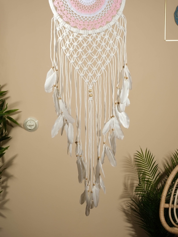 Ловец снов "Нежный тона" 32х90 см.