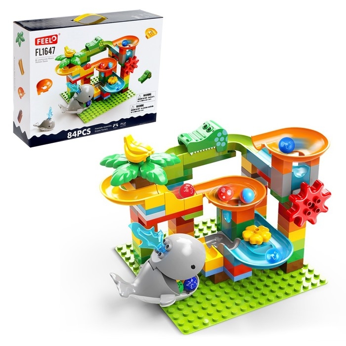 Конструктор Шарики &laquo;Кит-горка&raquo;, 84 детали