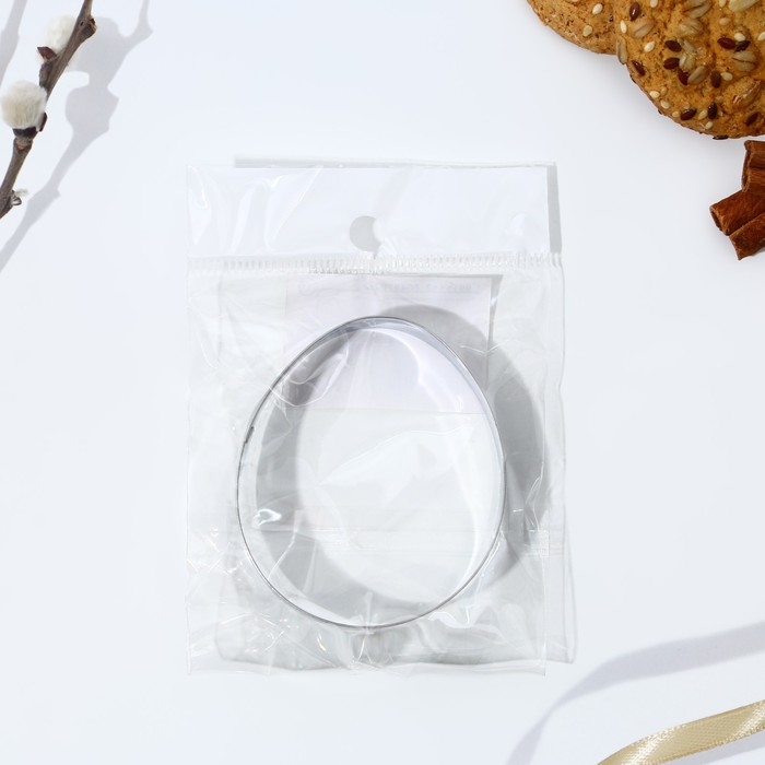 Форма для вырезания печенья &laquo;Яйцо&raquo; на пасху, 4.5 х 6.5 х 1.3 см.