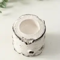 Подсвечник "Березка" размер 7х7 см, гипс, с декором