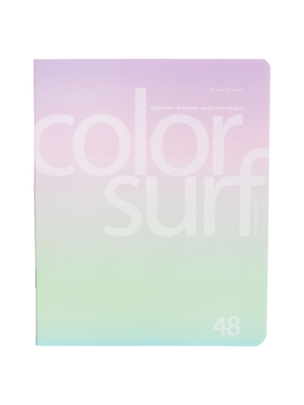 Тетрадь 48л кл COLOR SURF, МИКС