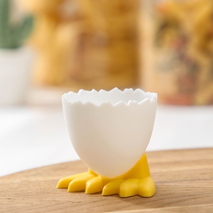 Подставка под яйцо всмятку &laquo;Утиные истории&raquo;, пластик, 5,5&times;4,5&times;4,5 см