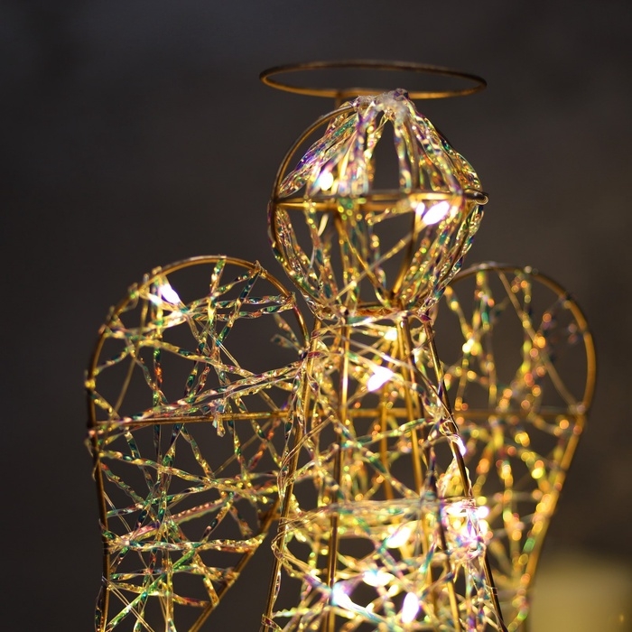 Светодиодная фигура &laquo;Ангел&raquo; 29х17х16 см, 20 LED, батарейки ААx2 (не в комплекте), свечение теплое белое