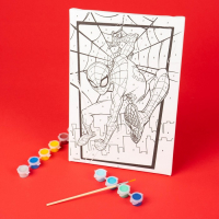 Картина по номерам для детей, 20х30 см, Человек-паук Картина по номерам для детей, 20х30 см, Человек-паук