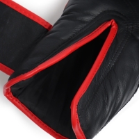 Боксерские перчатки FIGHT EMPIRE, ART, натуральная кожа, чёрные, размер 12 oz