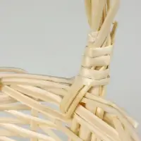 Набор корзин  (ива): 36x28xH13xHH36; 31x23xH12xHH31; 25x18xH10xHH26, 3 шт. Выбеленный