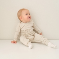 Ползунки-штанишки Крошка Я, BASIC LINE, рост 86-92 см, цвет молочный