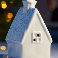 Светодиодная фигура "Уютный дом" 6.5х6х9.8, 1 LED, LR44x3(в компл.), Т/БЕЛЫЙ