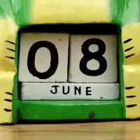 Календарь настольный &laquo;Лягушка&raquo;, 10&times;6&times;21 см, дерево, светло-зелёный