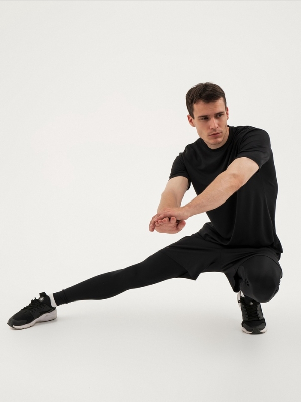 Тайтсы мужские Resport, р. 52, цвет чёрный, базовые Тайтсы мужские Resport, р. 52, цвет чёрный, базовые