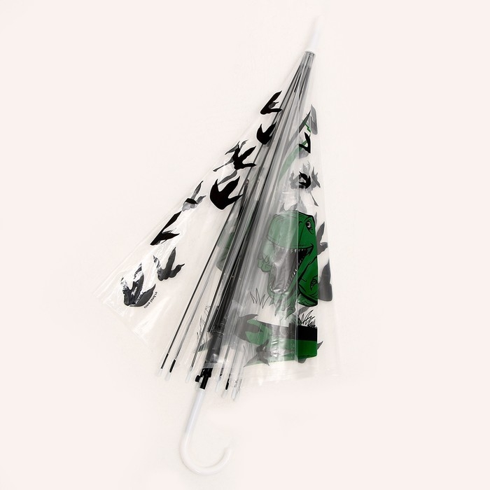 Зонт детский «Динозавр» полуавтомат, прозрачный, d=90см Зонт детский «Динозавр» полуавтомат, прозрачный, d=90см