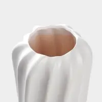 Ваза напольная керамика "Бласио" 58х14 см, белый