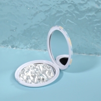 Зеркало складное &laquo;Нежность&raquo;, d = 7,5 см, цвет голубой