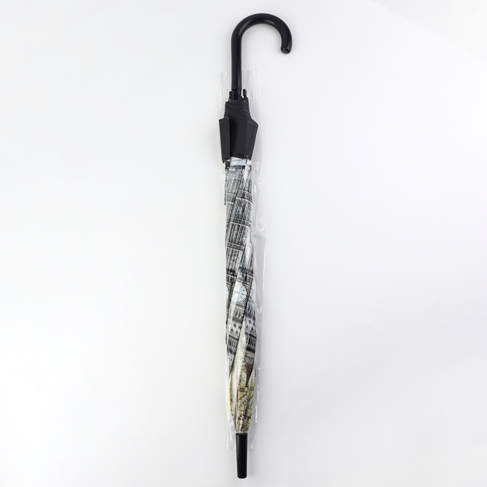 Зонт - трость полуавтоматический «Города», 8 спиц, R = 40/60 см, D = 120 см, рисунок МИКС Зонт - трость полуавтоматический «Города», 8 спиц, R = 40/60 см, D = 120 см, рисунок МИКС