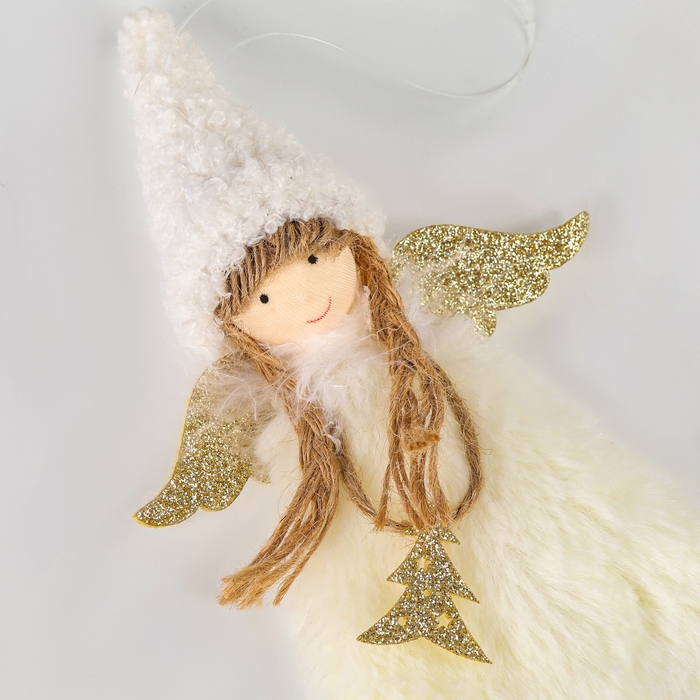 Новый год! Ёлочное украшение кукла &laquo;Фея&raquo;, белая
