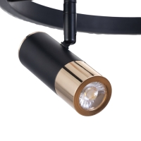 Люстра "Акрополь" 35Вт LED черный, золото 2700-6400k 30х30х15см Люстра "Акрополь" 35Вт LED черный, золото 2700-6400k 30х30х15см