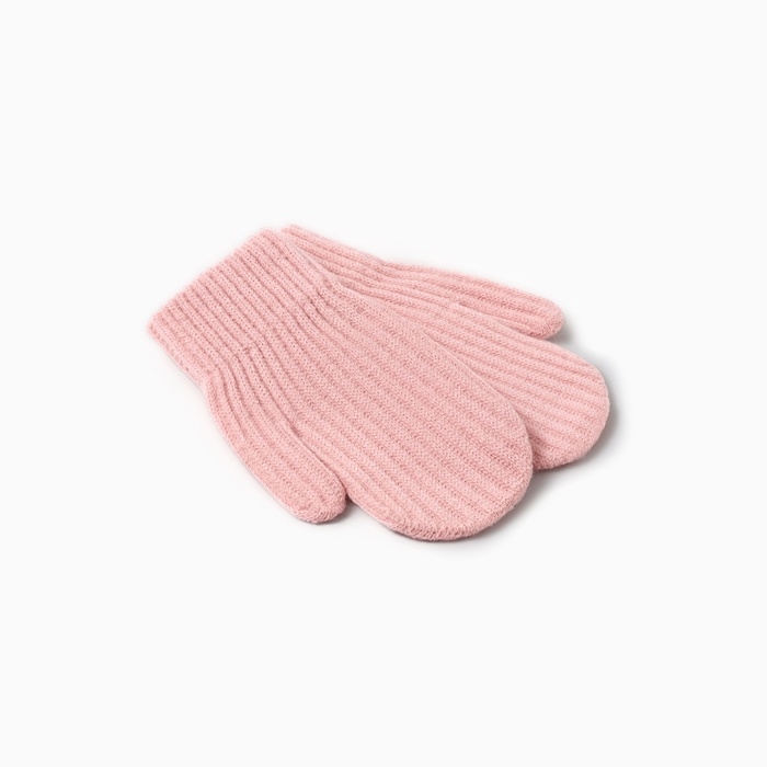 Варежки детские MINAKU, цвет розовый, 18 см Варежки детские MINAKU, цвет розовый, 18 см