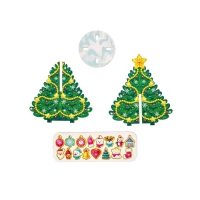 Модель из дерева &laquo;Ёлка сборная. Игрушки ассорти&raquo;