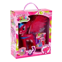 Пони &laquo;Красотка&raquo; с крыльями, звук, свет, МИКС