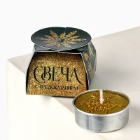 Новогодняя свеча чайная &laquo;Новый год: Праздничная&raquo;, d = 4 см, МИКС