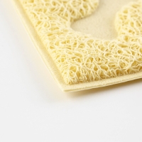 Коврик универсальный под миску и лоток &laquo;Косточки&raquo;, 30х40 см, бежевый