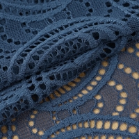 Кружевная эластичная ткань, 180 мм × 2,7 ± 0,5 м, цвет синий Кружевная эластичная ткань, 180 мм × 2,7 ± 0,5 м, цвет синий
