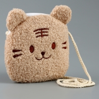 Мягкая сумка «Тигрёнок». цвет бежевый Мягкая сумка «Тигрёнок». цвет бежевый