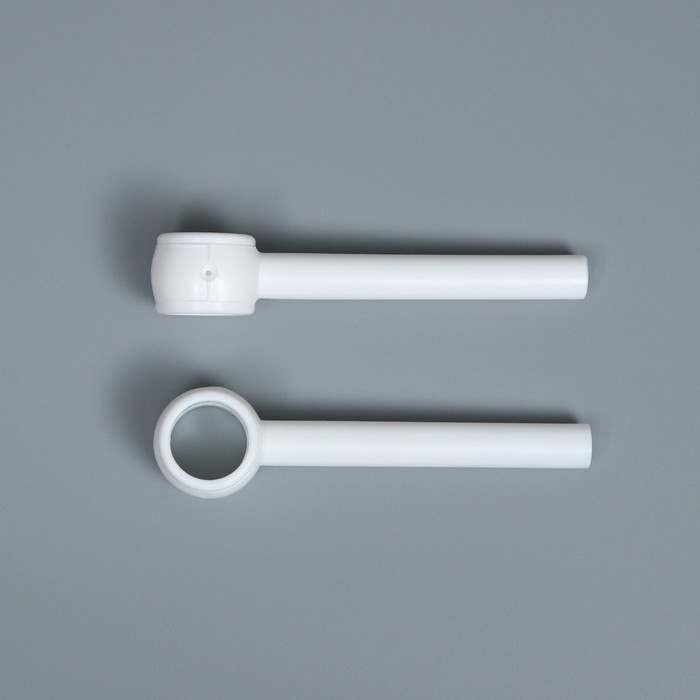 Карниз двухрядный, ширина 140 см, d=28 мм, пластиковые элементы, цвет белый