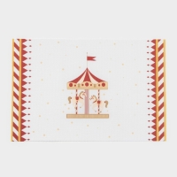 Салфетки новогодние на стол Доляна &laquo;Парк аттракционов&raquo;, 4 шт, сервировочная, 45&times;30 см