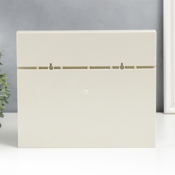 Ключница Ключница "Цветы на книге" Слоновая кость 26,5х31,5х4,5 см