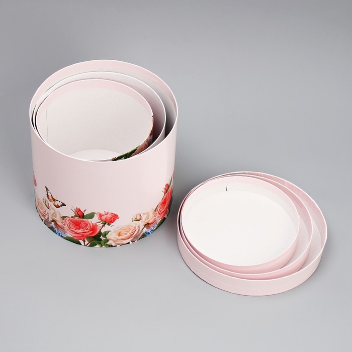 Набор шляпных коробок 3 в 1, упаковка подарочная, «Самой прекрасной», 16 х 16 х 14‒20 х 20 х 17 см Набор шляпных коробок 3 в 1, упаковка подарочная, «Самой прекрасной», 16 х 16 х 14‒20 х 20 х 17 см