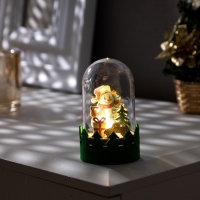 Светодиодная фигура под куполом «Снеговик» 6 × 10 × 6 см, дерево, батарейки LR1130х3 ( в комплекте), свечение тёплое белое Светодиодная фигура под куполом «Снеговик» 6 × 10 × 6 см, дерево, батарейки LR1130х3 ( в комплекте), свечение тёплое белое