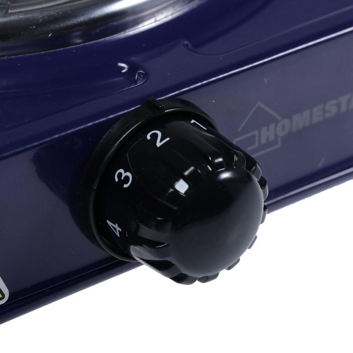 Плитка электрическая HOMESTAR HS-1103, 1000 Вт, 1 конфорка, цвет Плитка электрическая HOMESTAR HS-1103, 1000 Вт, 1 конфорка, цвет "сапфир"