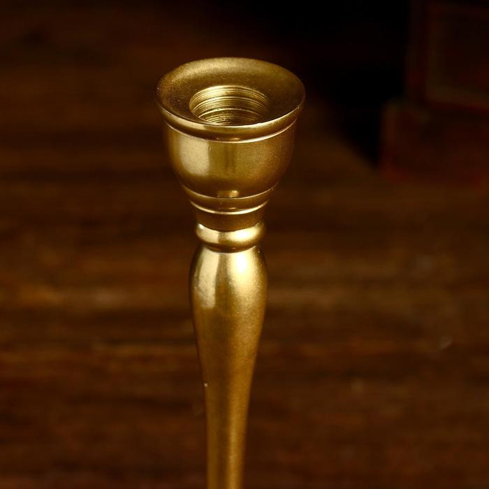 Подсвечник Подсвечник "Алоис" алюминий 8х8х25 см