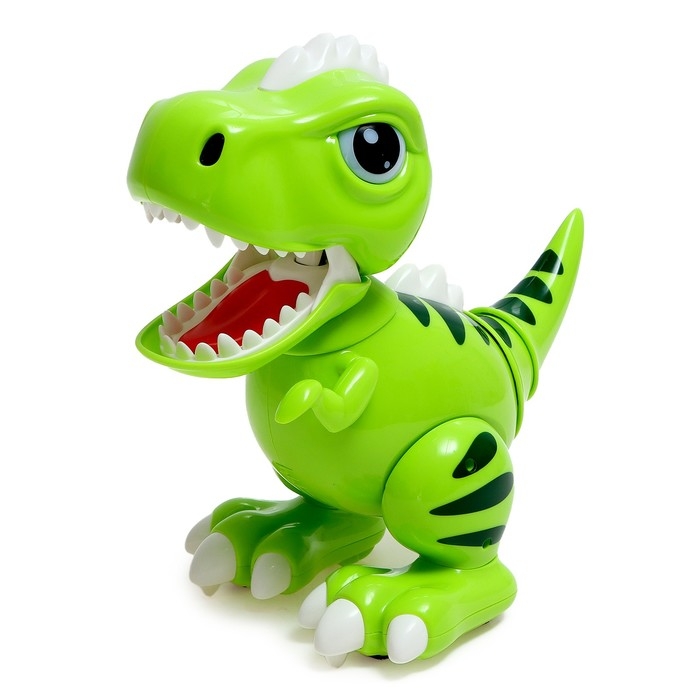 Робот динозавр «Питомец» IQ BOT, интерактивный: сенсорный, звук, свет, на батарейках Робот динозавр «Питомец» IQ BOT, интерактивный: сенсорный, звук, свет, на батарейках