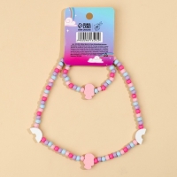 Бижутерия «Волшебная девочка» набор для девочек: браслет и бусы, 7 х 9 см Бижутерия «Волшебная девочка» набор для девочек: браслет и бусы, 7 х 9 см