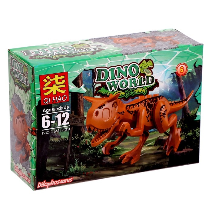 Конструктор блочный &laquo;Динозавры&raquo;, 12 видов, МИКС