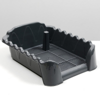 Туалет "Риф" со столбиком, для собак, 55 х 40 см, серый FIX Туалет "Риф" со столбиком, для собак, 55 х 40 см, серый FIX