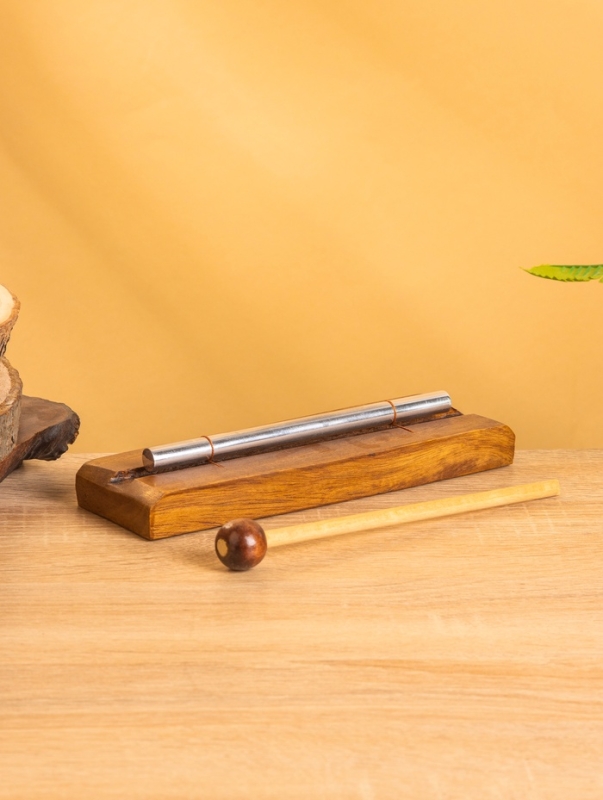 Сувенирный музыкальный инструмент "Ксилофон" махагон, алюминий, 19х6,5х3 см