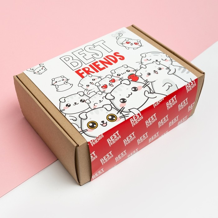 Подарочный набор «Лучший друг», плед 85х100 см и аксессуары Подарочный набор «Лучший друг», плед 85х100 см и аксессуары