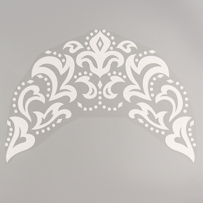 Термотрансфер &laquo;Морозный узор&raquo;, набор 10 шт., цвет белый с серебром